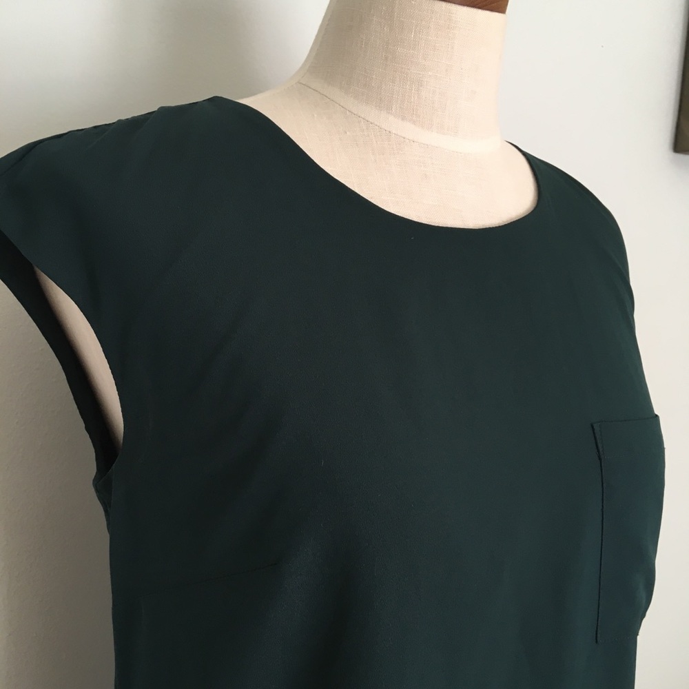 Merona Slip Dress In Green/Dark Teal Size Small
